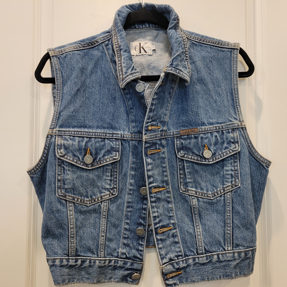 Vintage Calvin Klein Blue Denim Vest